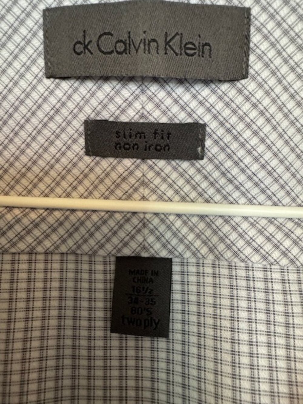 Calvin‎ Klein Men's Dress Shirt Micro Pattern - Picture 3 of 4